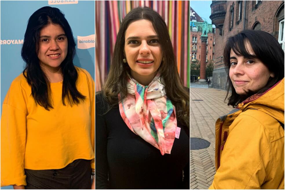 Pamela Escobar, Ángela Valenzuela y Cássia Moraes son tres de las grandes defensoras latinoamericanas del medio ambiente. / EFE