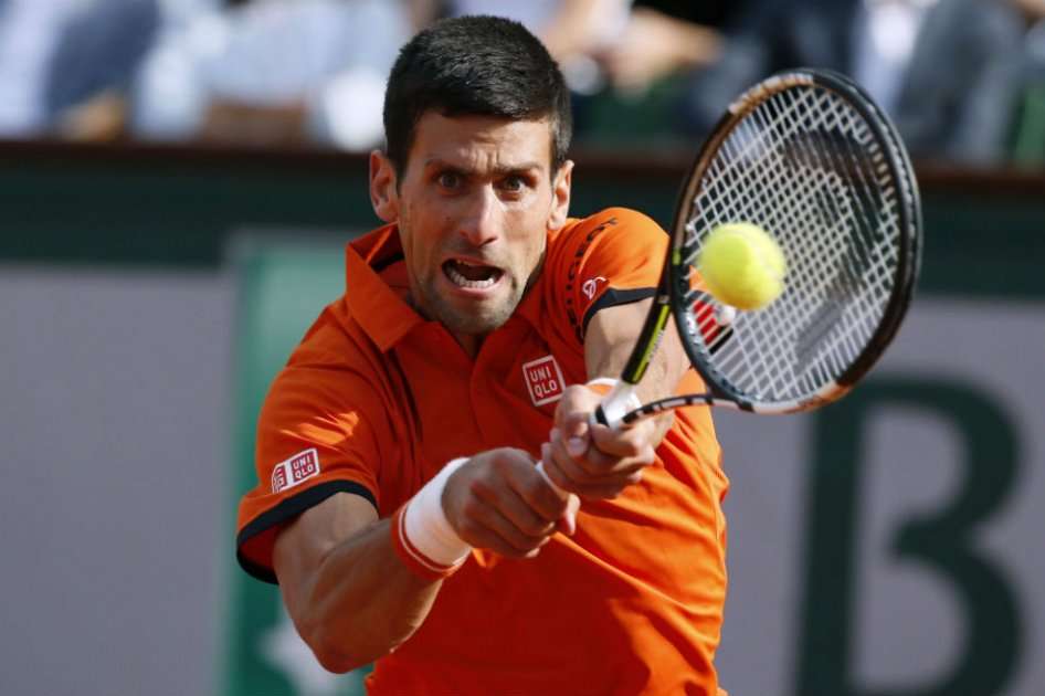Novak Djokovic en los cuartos de final del Roland Garros contra Rafael Nadal. Foto: AFP