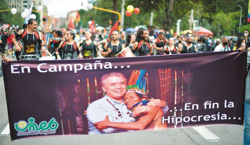 La minga protagonizó esta semana una movilización pacífica, organizada y ejemplar. / Óscar Pérez