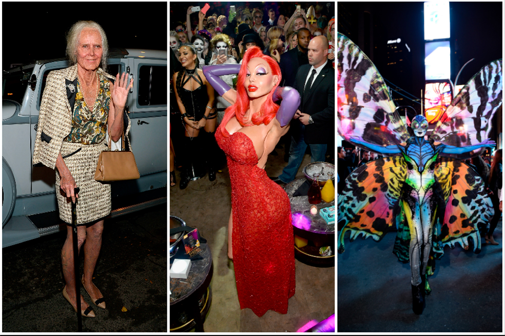 Heidi Klum en Halloween de 2013, 2015 y 2014.