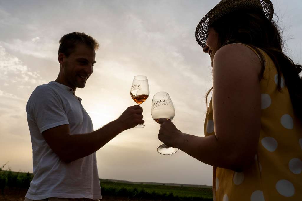 ARANDA DE DUERO (BURGOS), 29/06/2022.- La Ruta del Vino Ribera del Duero ha sido la segunda más visitada de España en 2021 con 197.145 turistas, una recuperación que supera en un cien por cien los logrados en 2020, el año de la pandemia. EFE/ Paco Santamaria