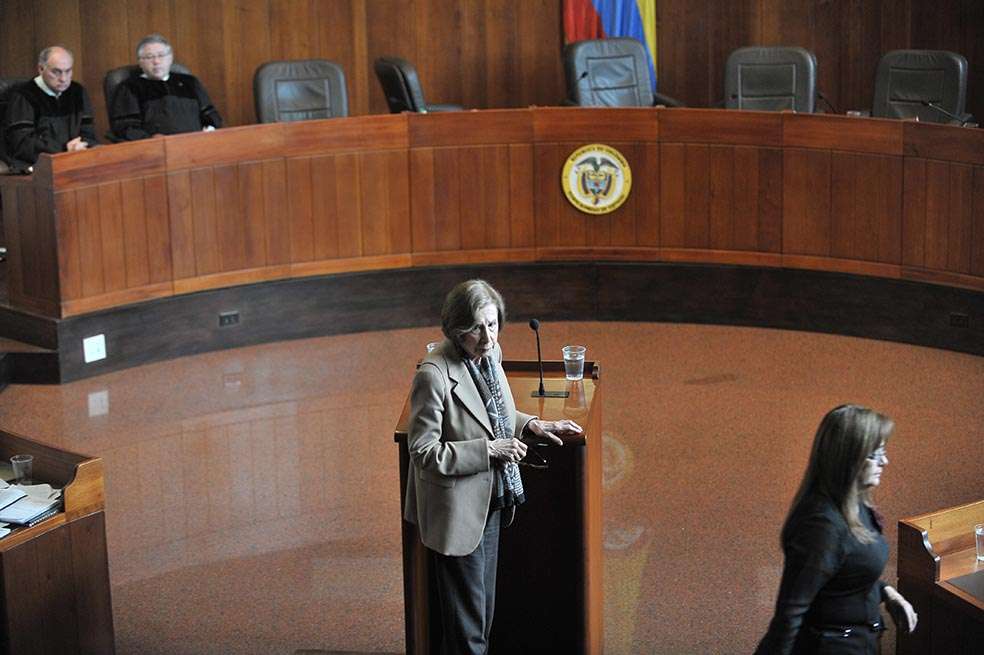 Gloria Pachón, viuda de Luis Carlos Galán. / Cristian Garavito - El Espectador
