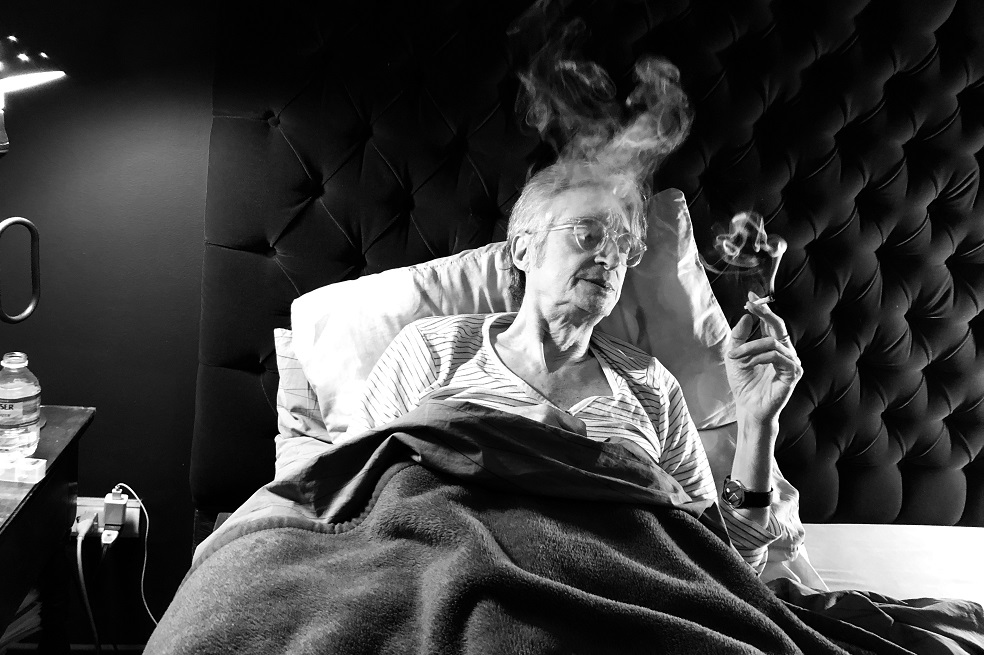 Luis Ospina en su casa, junio de 2019.Foto: c. Rubén Mendoza. Especial para El Espectador