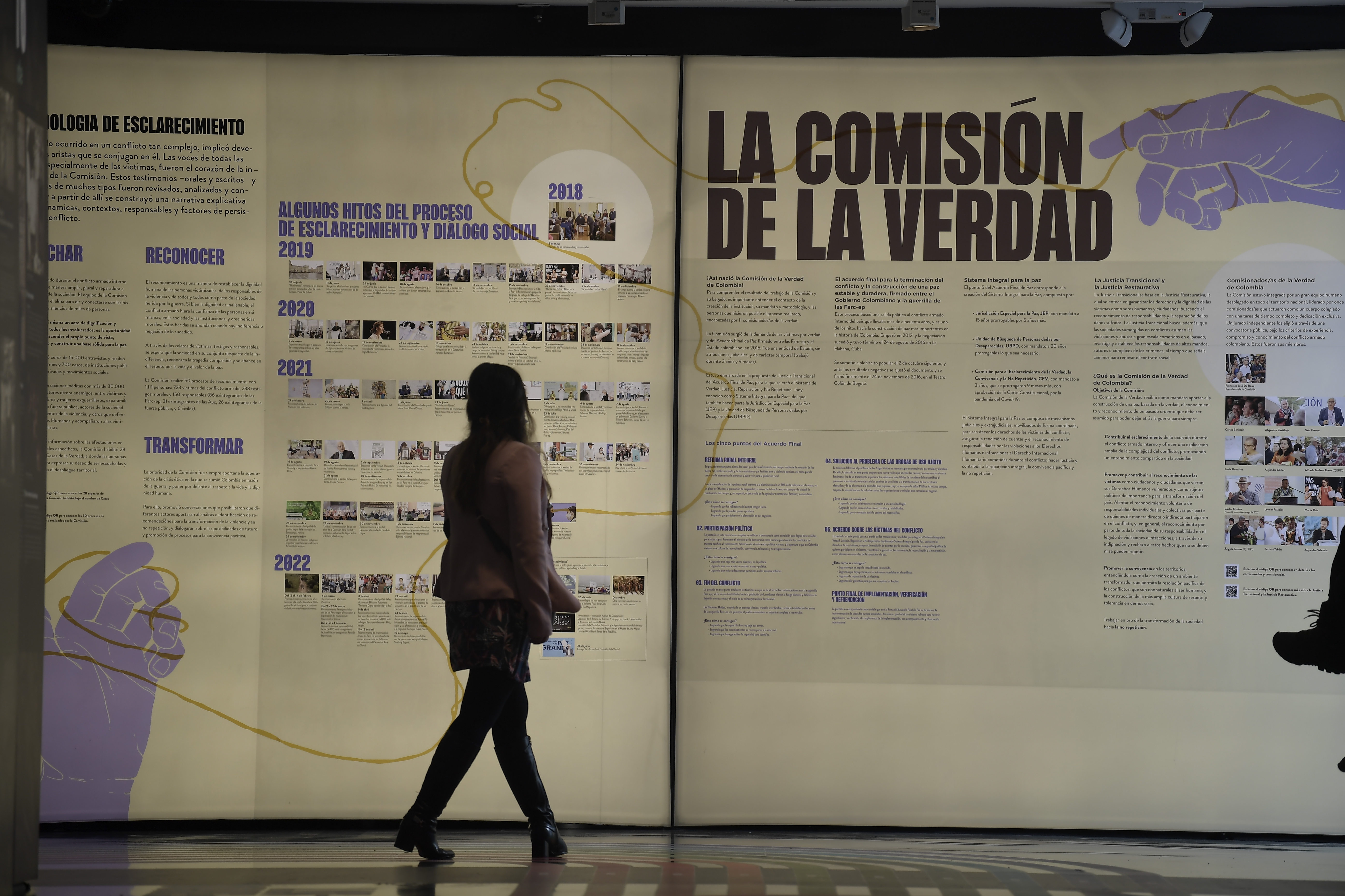 Exposición que se realiza en el Centro de Memoria, Paz y Reconciliación en Bogotá