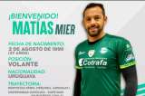 El uruguayo Matías Mier es nuevo jugador de la Equidad