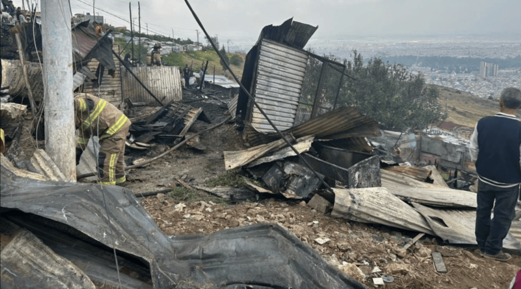 11 viviendas resultaron afectadas por la conflagración.