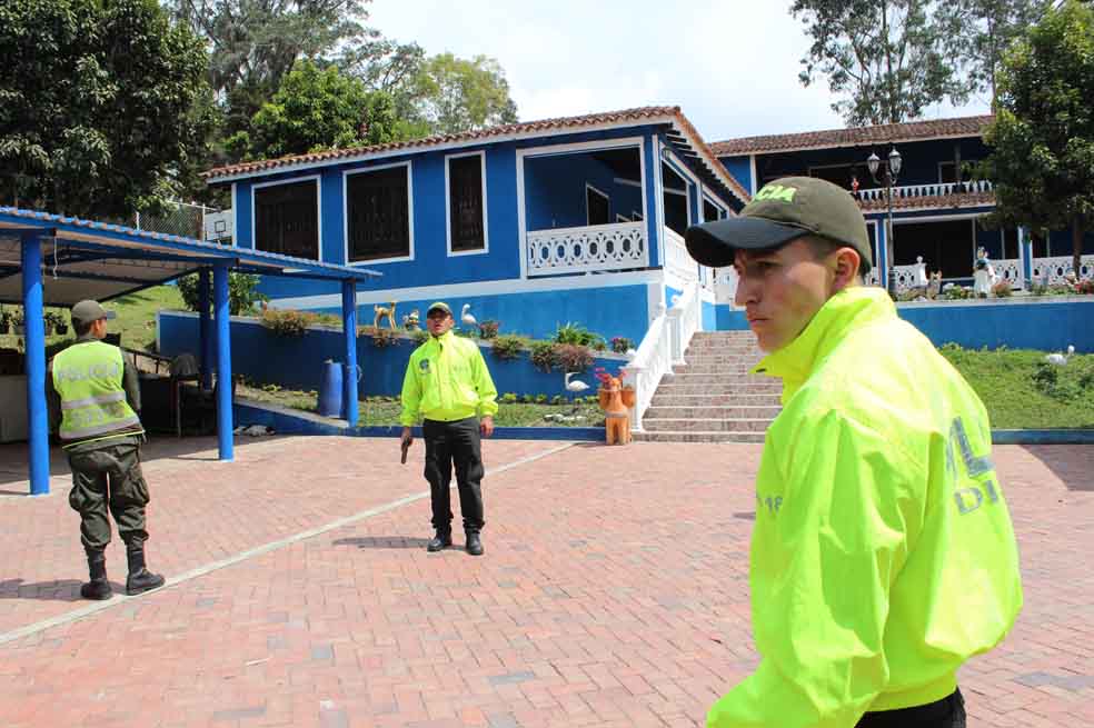 Ocupación de bienes de alias ‘28’ en Pacho Cundinamarca. Cortesía: La Dijín