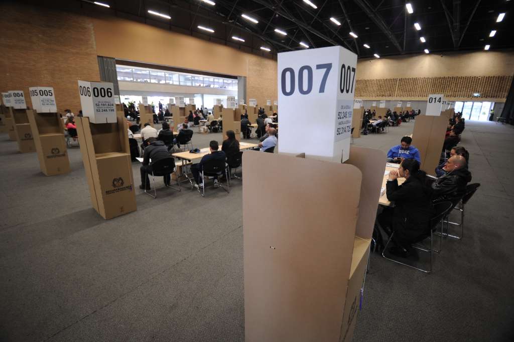 Votación de la consulta del partido liberal, para elegir candidato a la presidencia 2018.