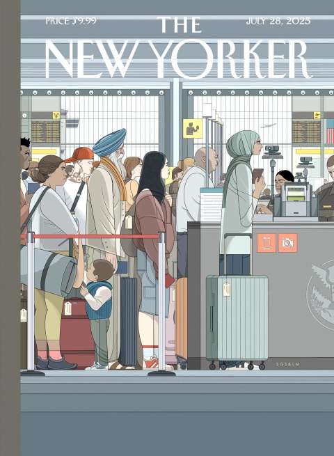 Ilustración española en “The New Yorker” critica la política migratoria de Trump