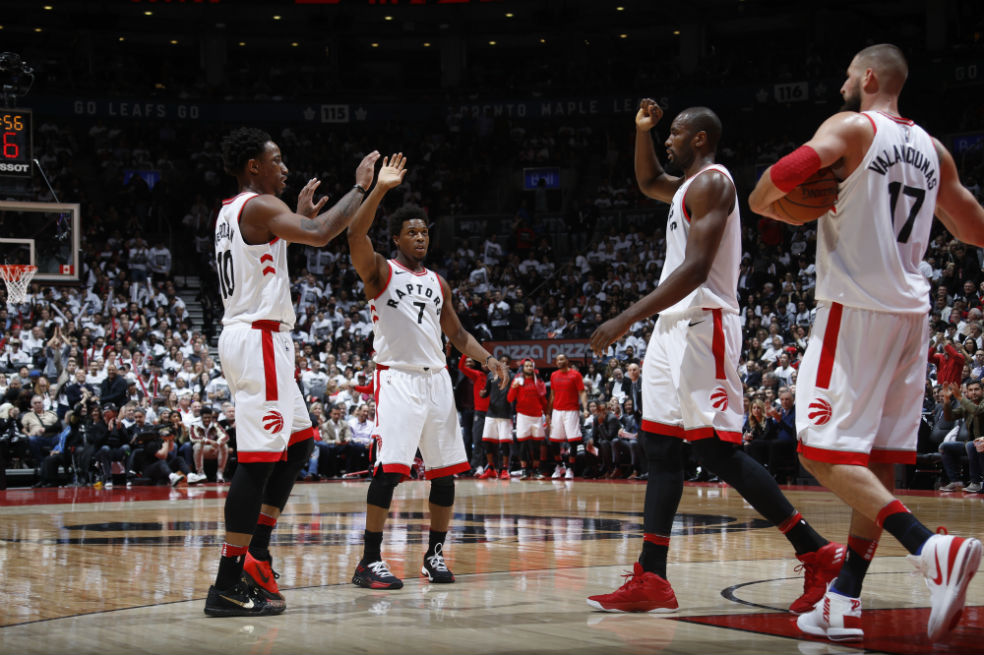 Raptors vencieron a Wizards 130-119. / AFP
