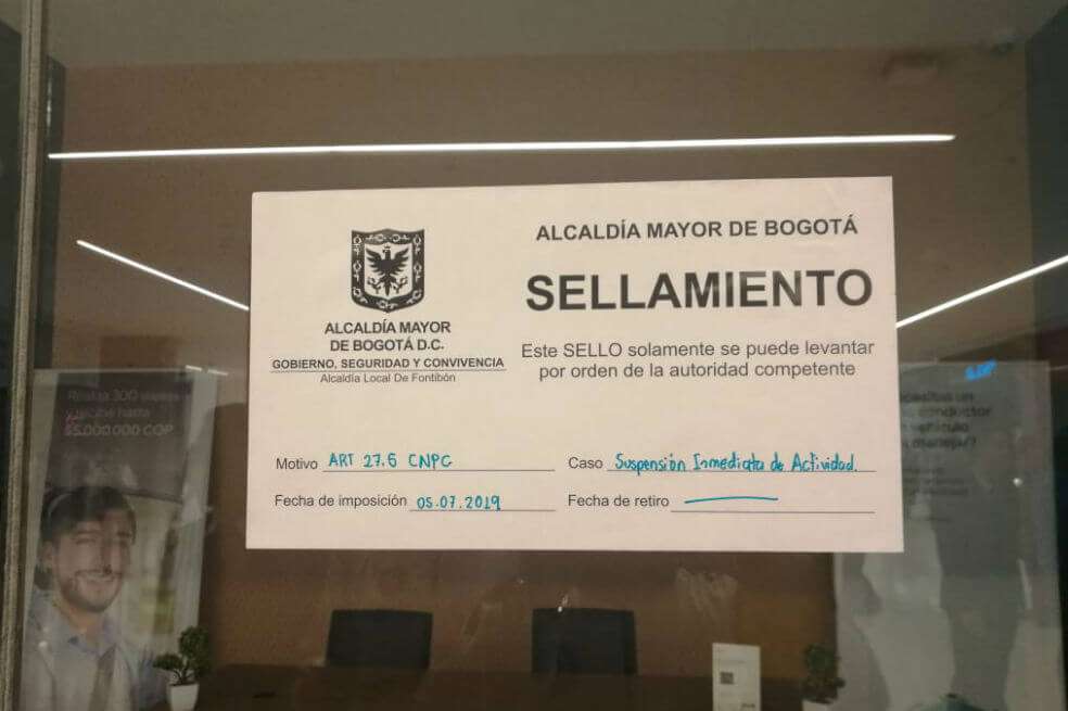 La jornada de inspección se llevó a cabo en el centro comercial Plaza Claro, ubicado en la localidad de Fontibón. / Secretaría de Gobierno