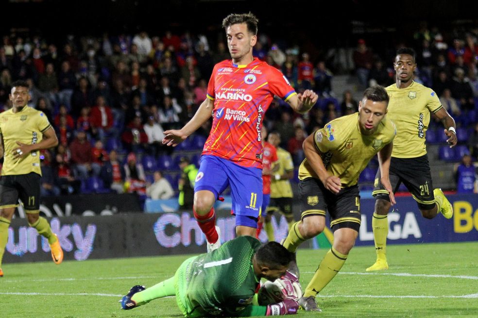 Pasto y Águilas Doradas en su encuentro por la Liga BetPlay.