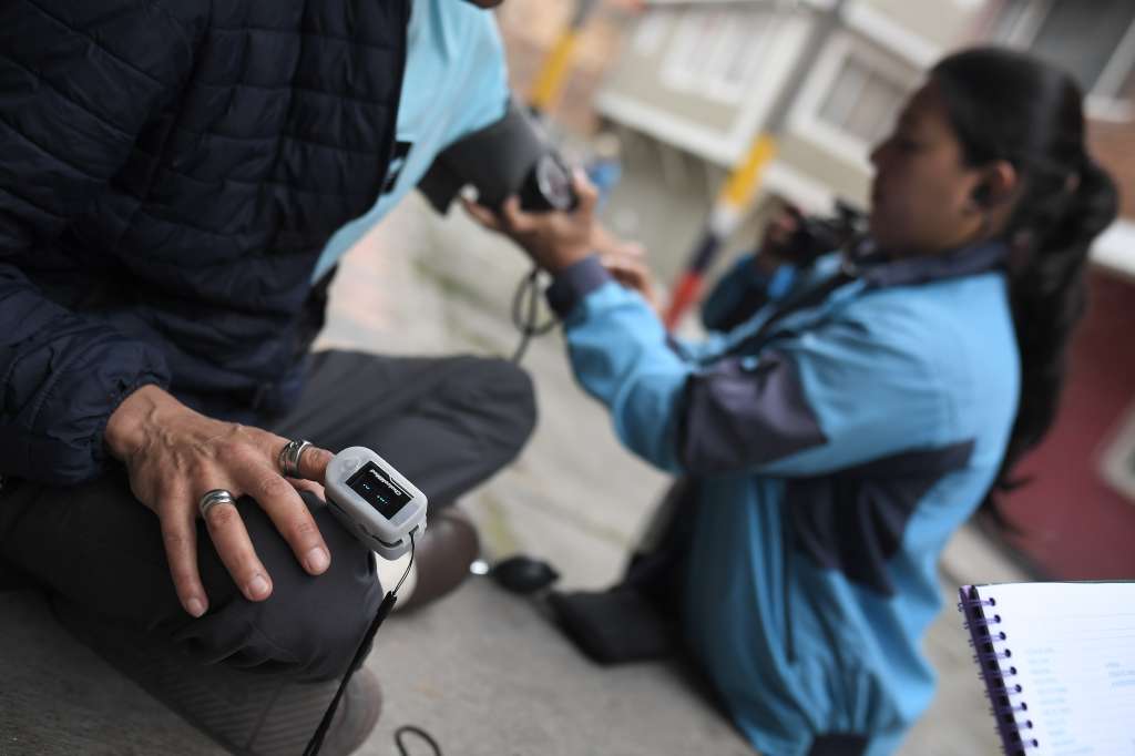 Recorrido de las brigadas de la secretaría de salud en barrios de Bogotá