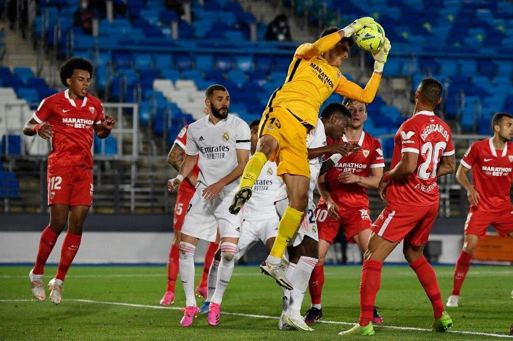 Real Madrid fue local contra Sevilla.