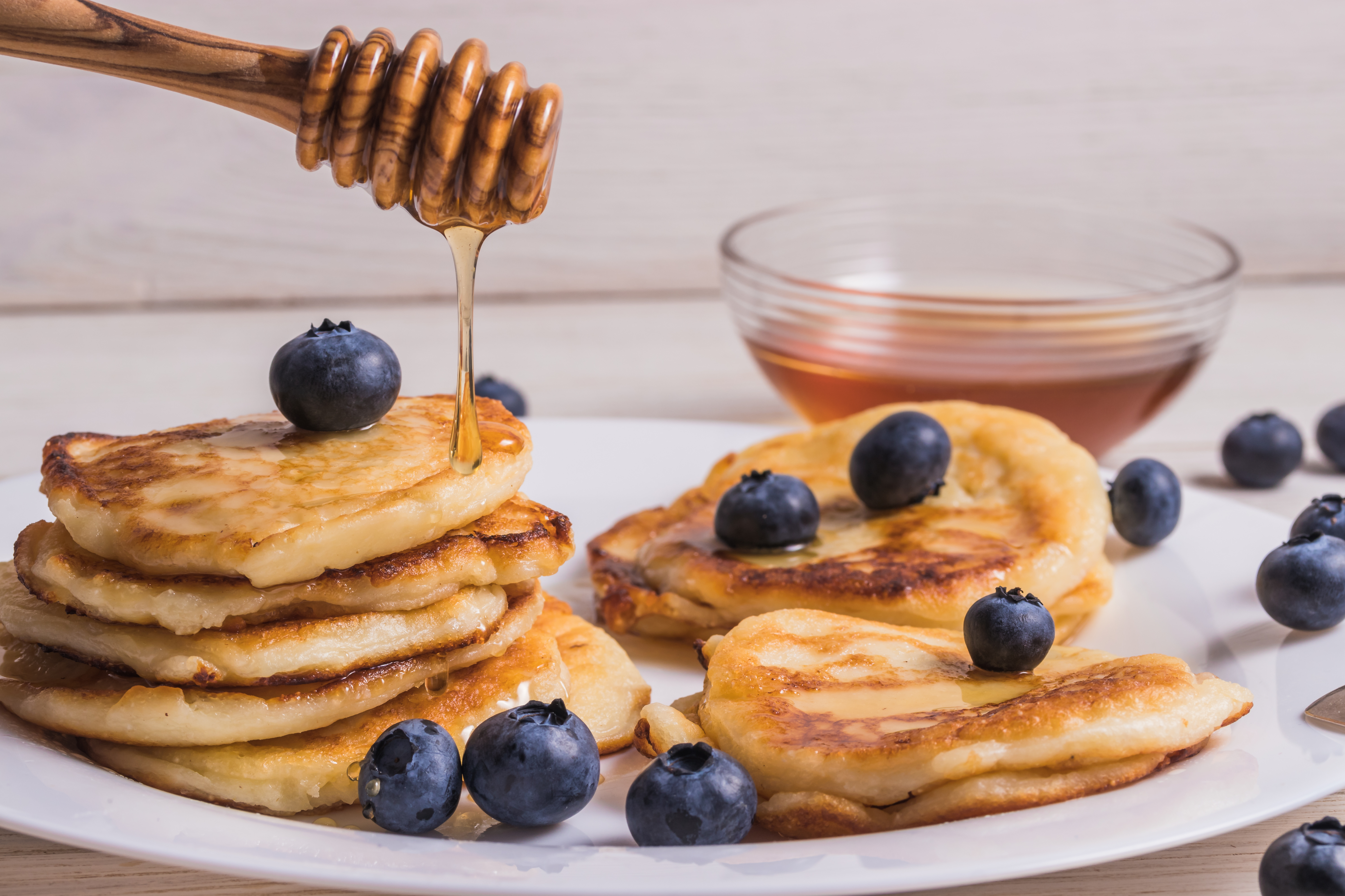 Pancakes de arándanos