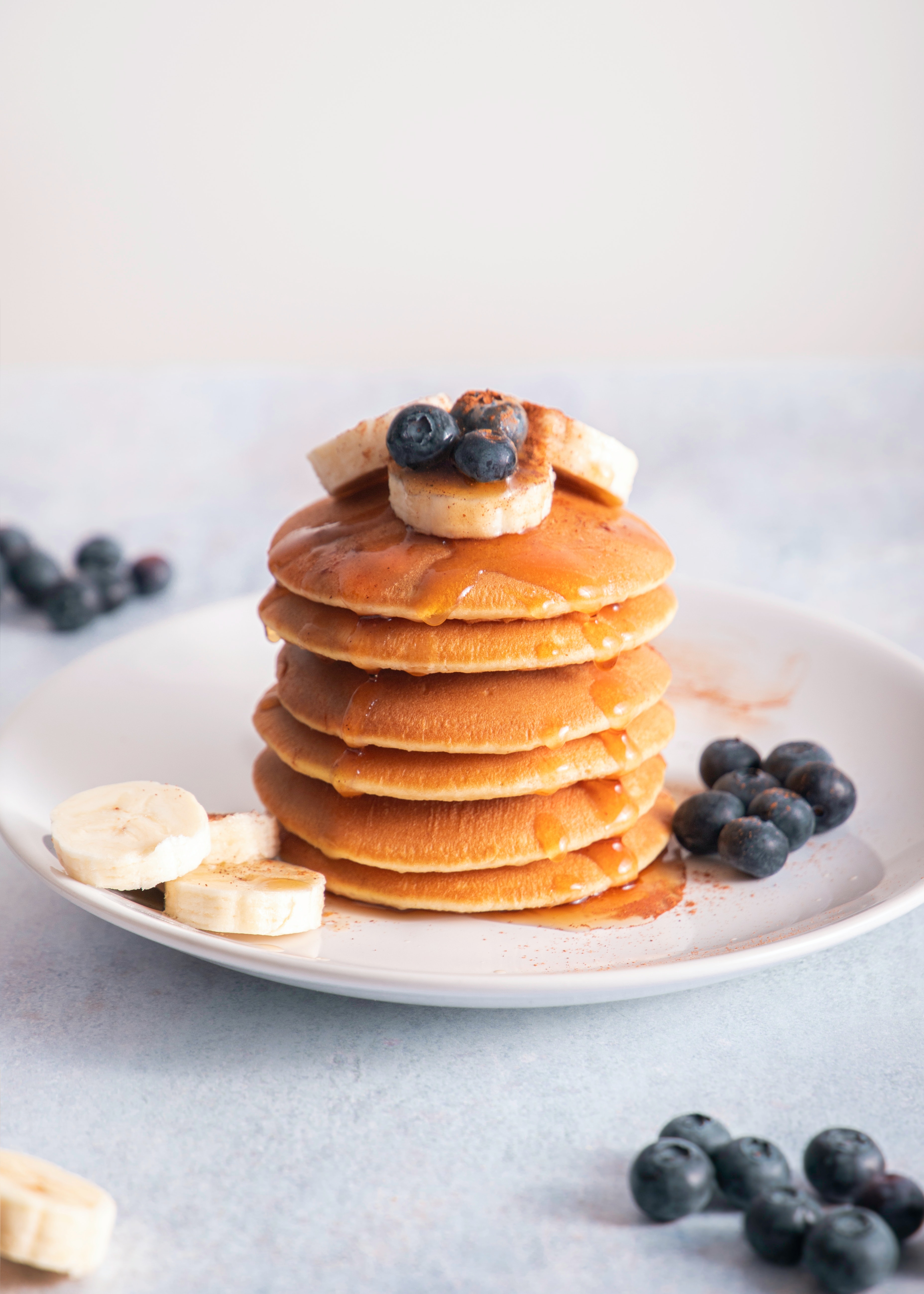 Pancakes con arándanos