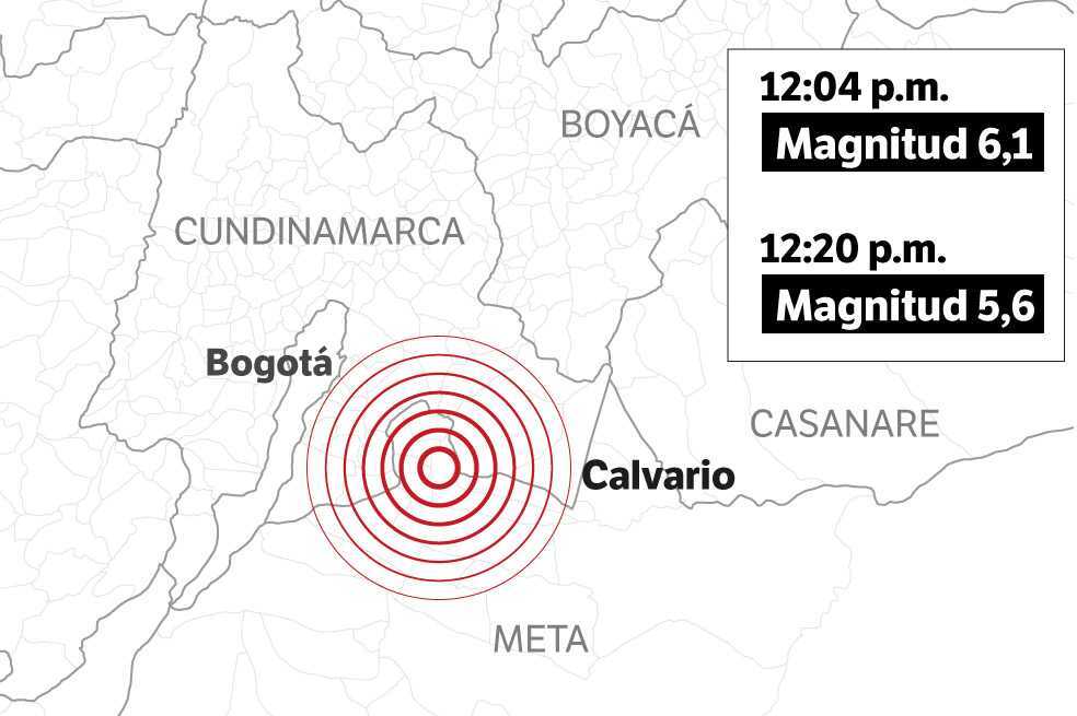 Sismo hoy en Colombia