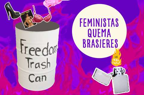 Feministas quema brasieres