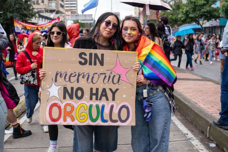 Marcha del Orgullo LGBTIQ+ 2026 en Bogotá.