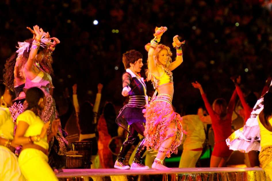 Shakira en Suráfrica 2010.