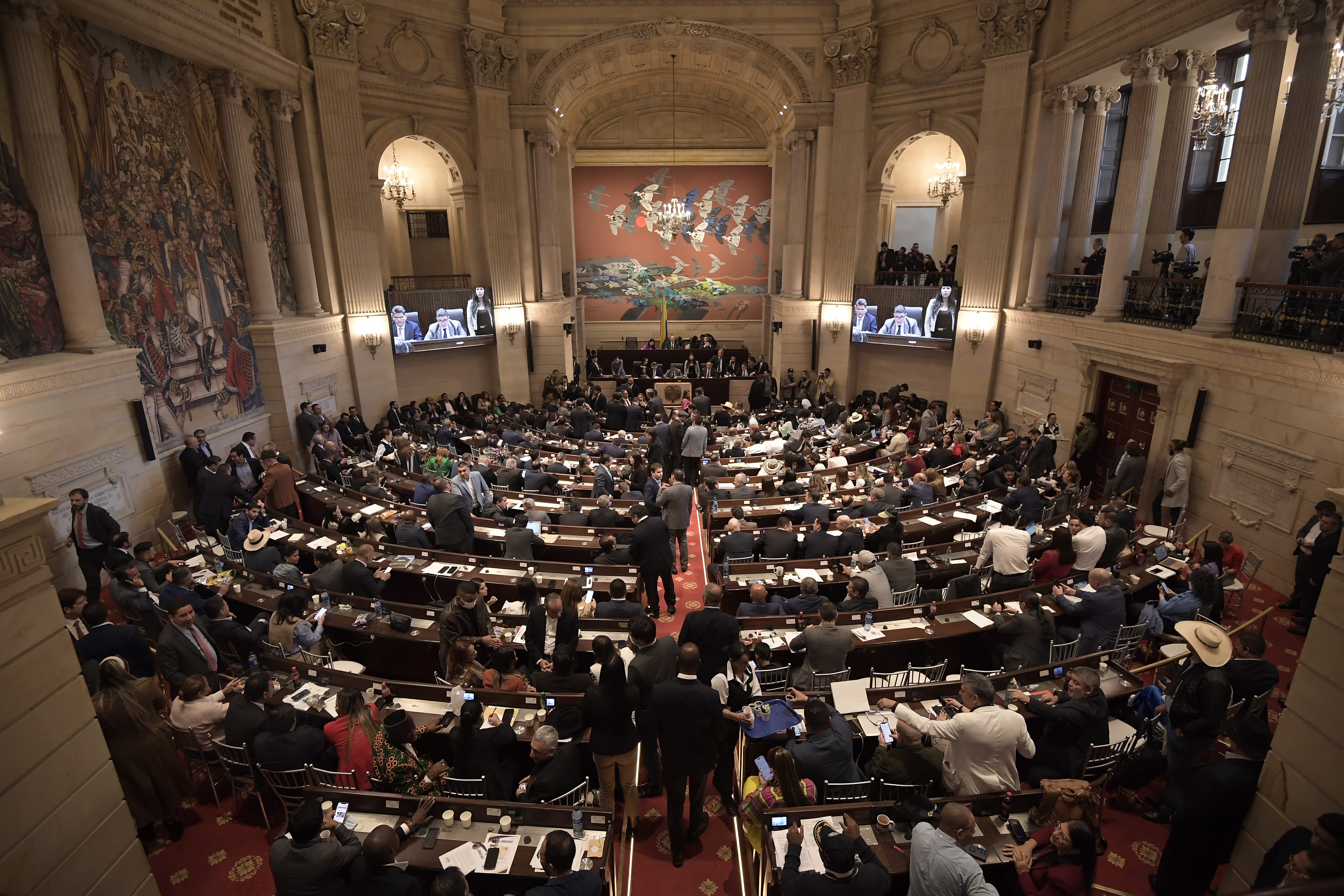 Plenaria del Congreso para la elección de Carlos Hernán Rodríguez como Contralor General