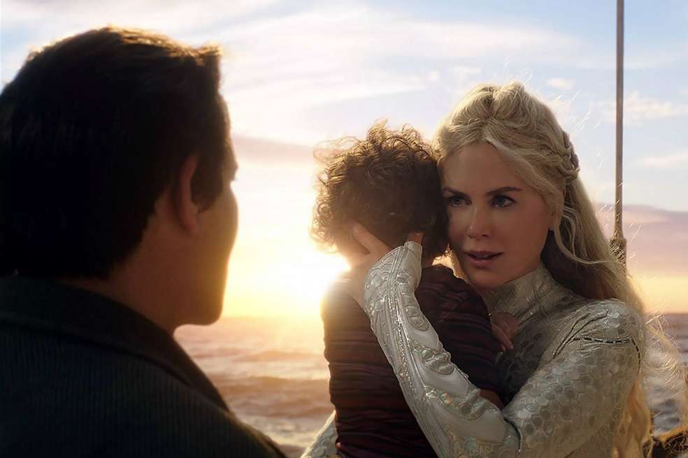 Nicole Kidman interpreta a Atlanna, la mamá de "Aquaman", encarnado por Jason Momoa. / Cortesía