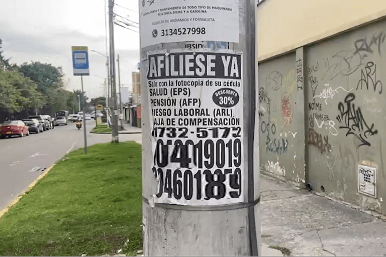 Que no lo estafen: así funcionan en Colombia las “afiliadoras de poste”