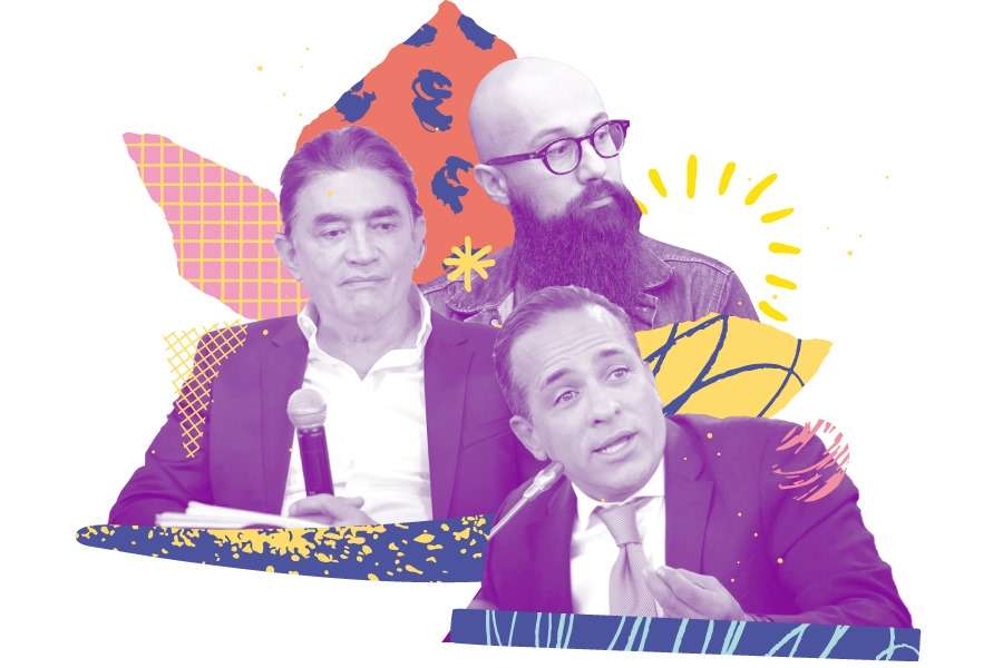 Gustavo Bolívar, nuevo director de Prosperidad Social; Carlos Carrillo, nuevo jefe en la UNGRD; y Alexander López, designado como director de Planeación Nacional.