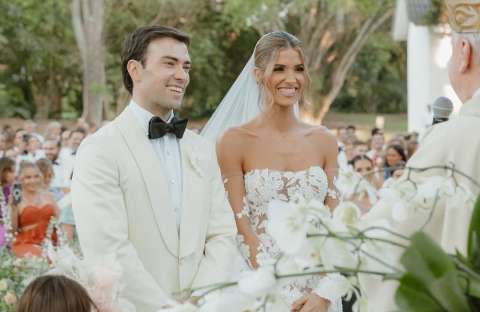 Gabriela Tafur contó por qué vive en la casa de sus suegros tras su boda con Esteban Santos