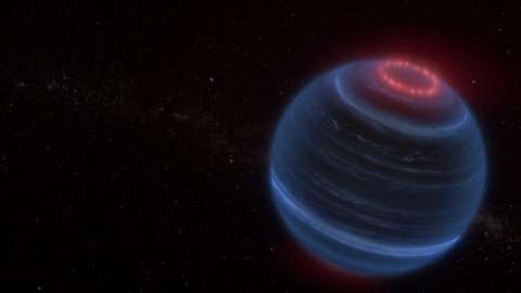 El telescopio James Webb encontró una estrella fallida con auroras nunca antes vistas