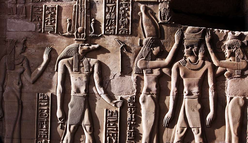 Uno de los frisos del templo de Hatshepsu, en Egipto, recientemente restaurado. / Cortesía