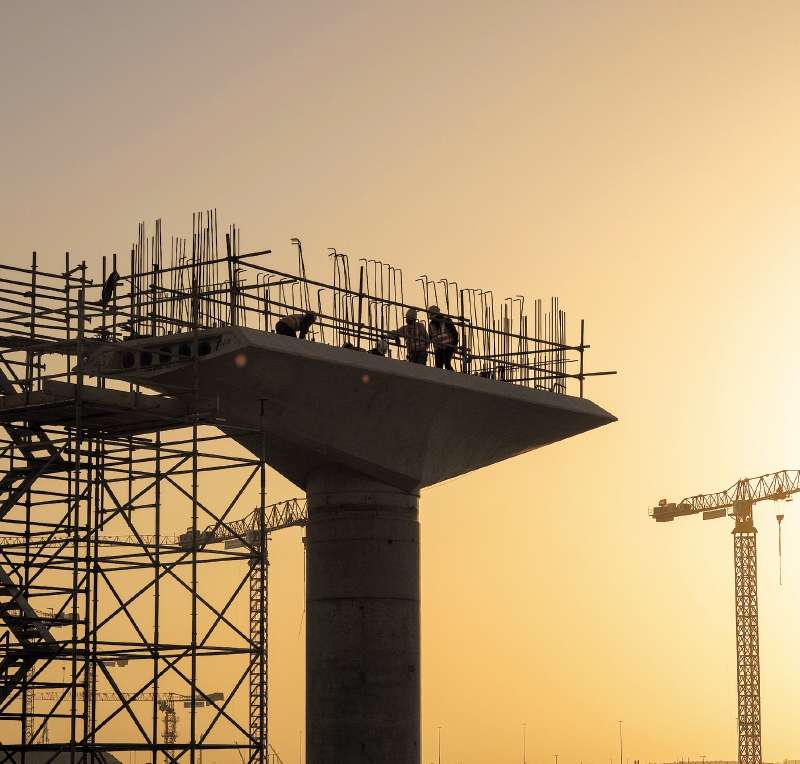 Más del 80 % de las obras en el mundo utilizan concreto como materia prima. / Bloomberg