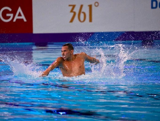Gustavo Sánchez hizo historia para Colombia con medalla en natación artística