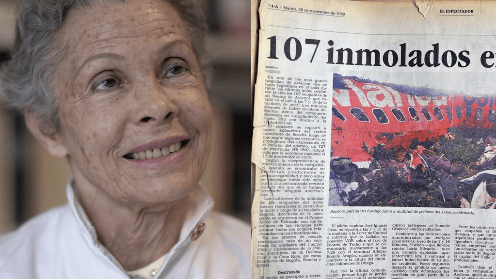 Lyda Inés Olivella, viuda de Eliécer Cohen.