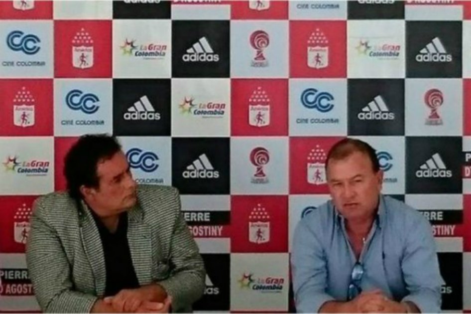 Oreste Sangiovanni y Alberto Suárez. Foto: América de Cali.