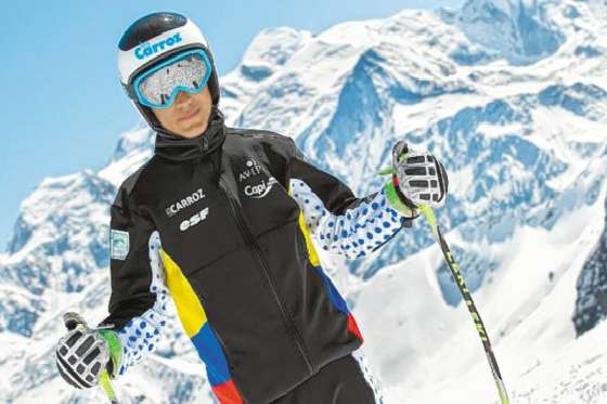 Michael Poettoz, primer colombiano en disputar los Juegos Olímpicos de Invierno de la Juventud. / Cortesía Comité Olímpico Colombiano.