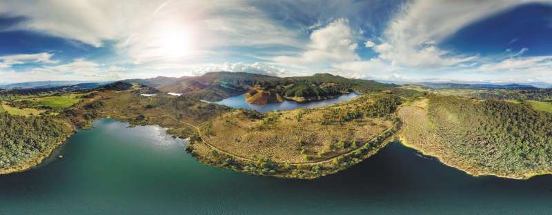 Visión panorámica del páramo de Rabanal entre Cundinamarca y Boyacá.