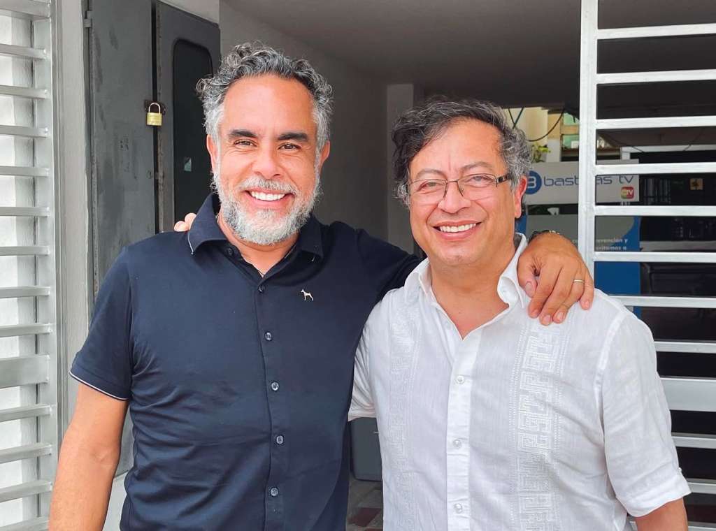Presidente Gustavo Petro y jefe de despacho, Armando Benedetti.