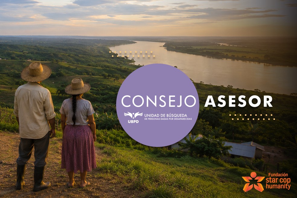 La Fundación Star Cop Humanity acompaña técnica, metodológica y logísticamente el proceso de elección de representantes de la sociedad civil al Consejo Asesor de la UBPD para el periodo 2026–2027. / Cortesía
