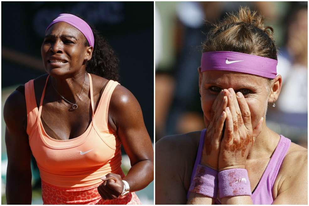 Serena Williams, Lucie Safarova. / Serena Williams, Lucie Safarova.