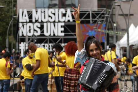 “La música nos une”, así se vivió la jornada de reactivación artística en Bogotá
