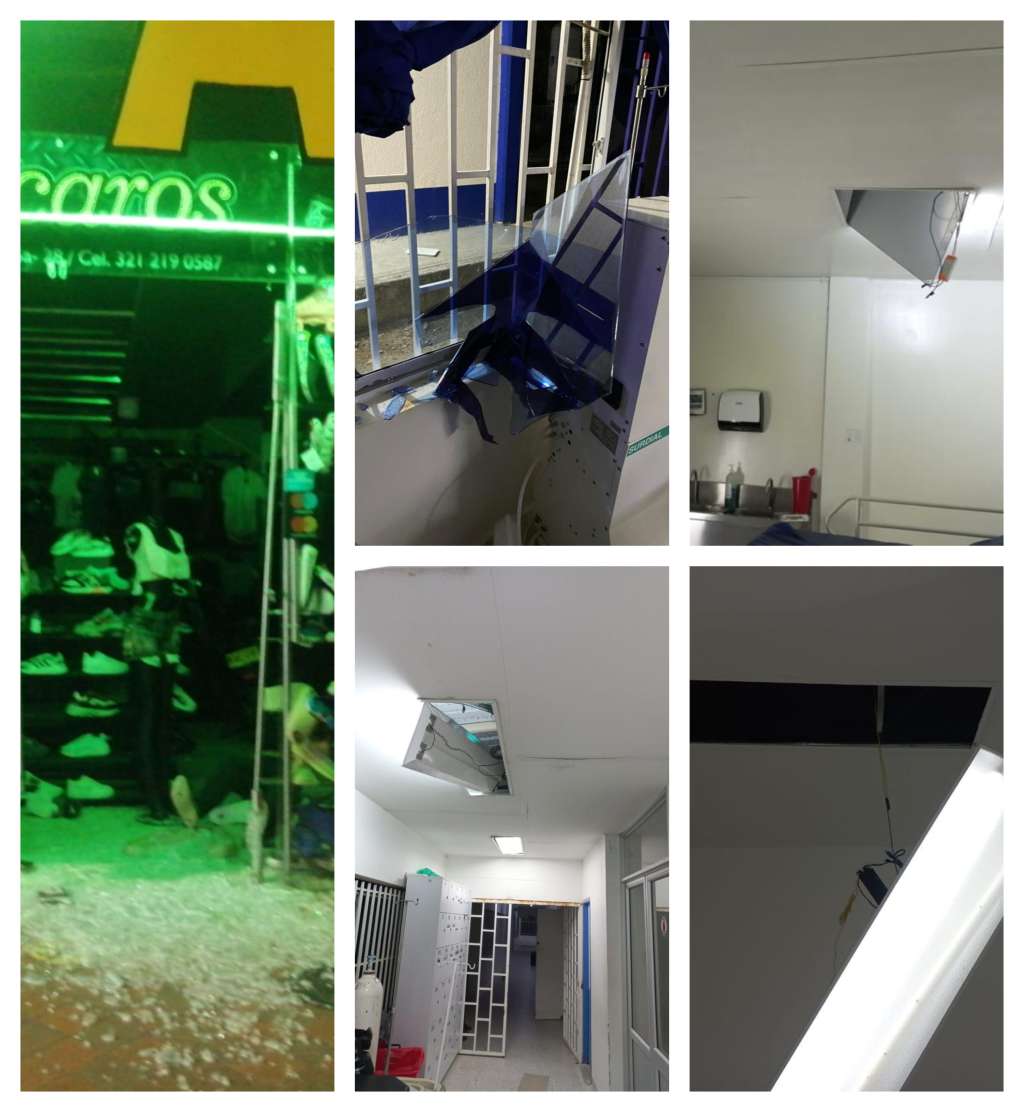 La explosión dejó una persona muerta y cinco heridos, además de daños en locales comerciales y otros inmuebles.