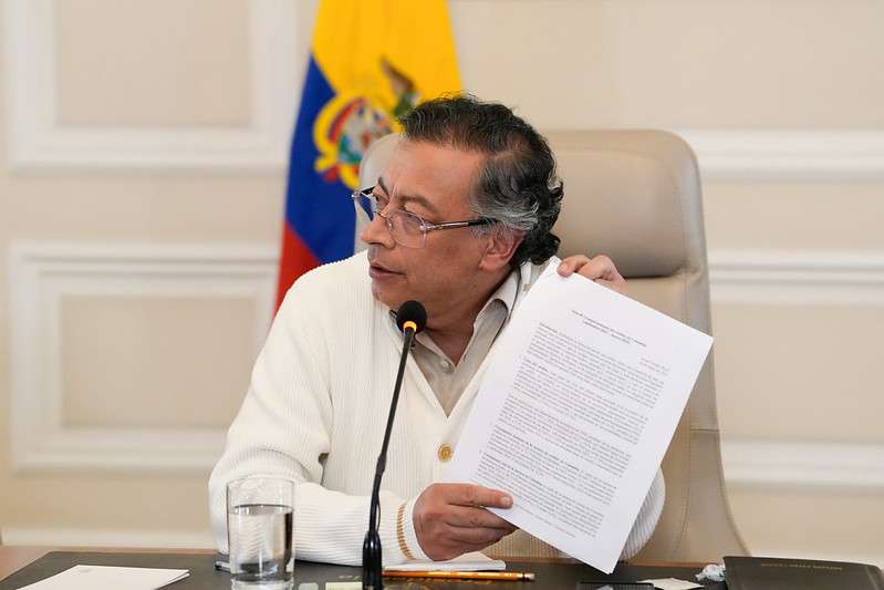 El presidente Gustavo Petro lideró el consejo de ministros este martes.