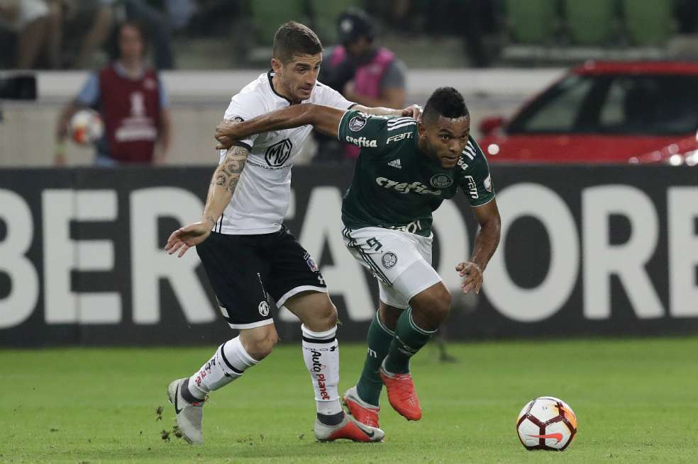 El colombiano marcó el segundo gol de encuentro ante Colo Colo este miércoles. / EFE