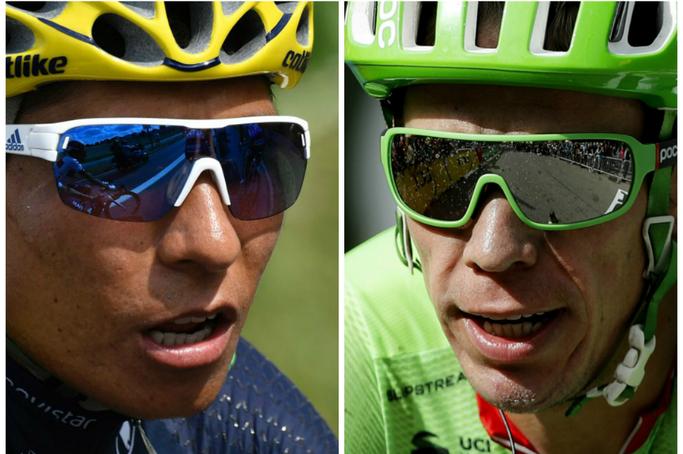 El boyacense Nairo Quintana y el antioqueño Rigoberto Urán, subcampeones del Tour de Francia.