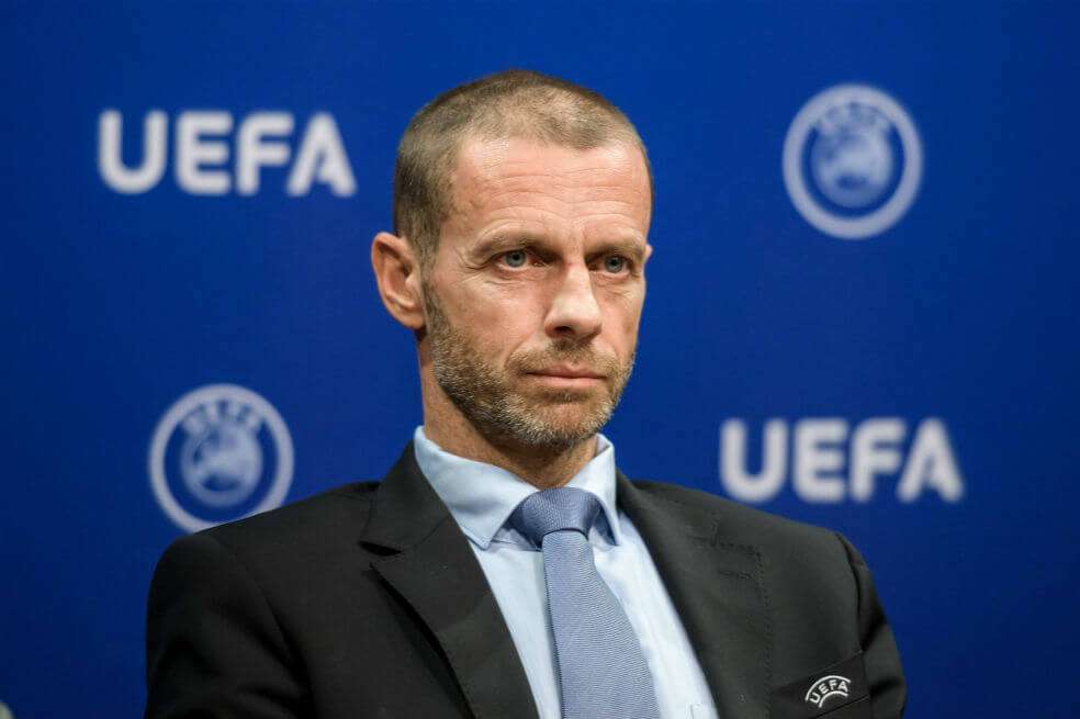 Aleksander Ceferin, presidente de la UEFA. / AFP