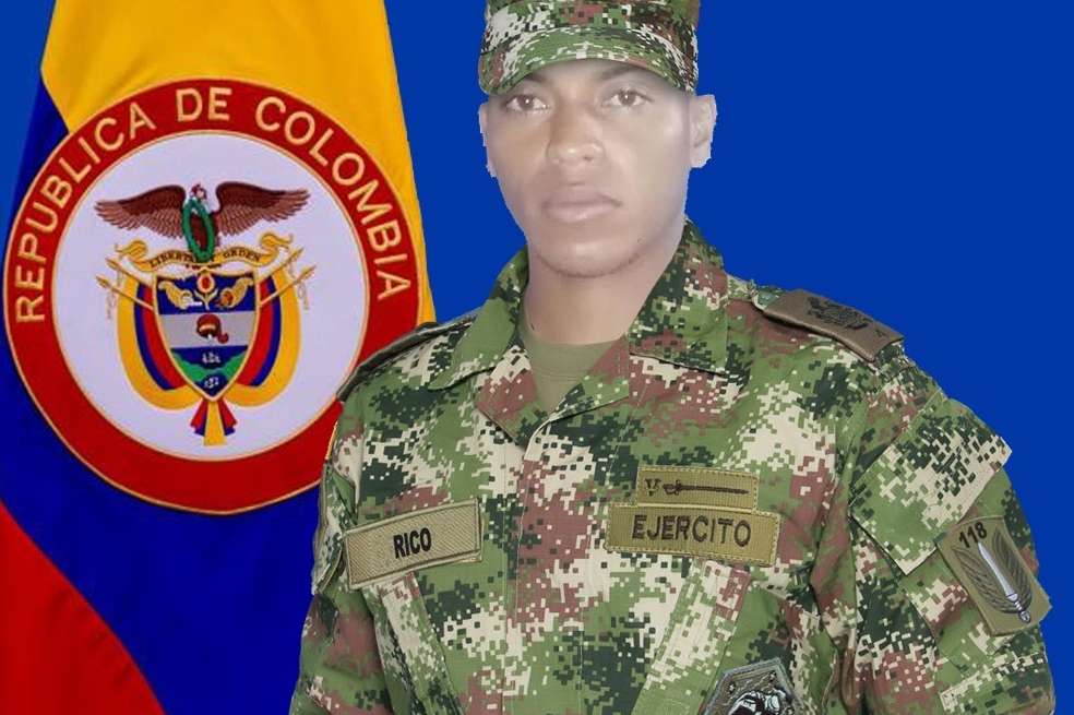 Soldado profesional fallecido Lewis David Rico Sánchez. / Ejército Nacional