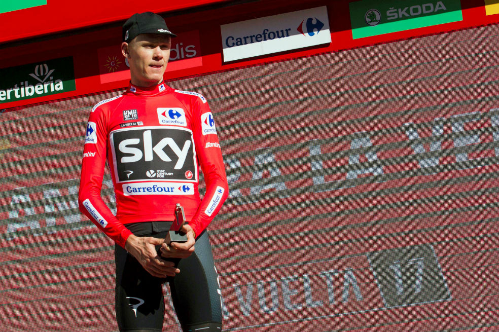 Chris Froome, ganador de la Vuelta a España y el Tour de Francia en 2017. / AFP