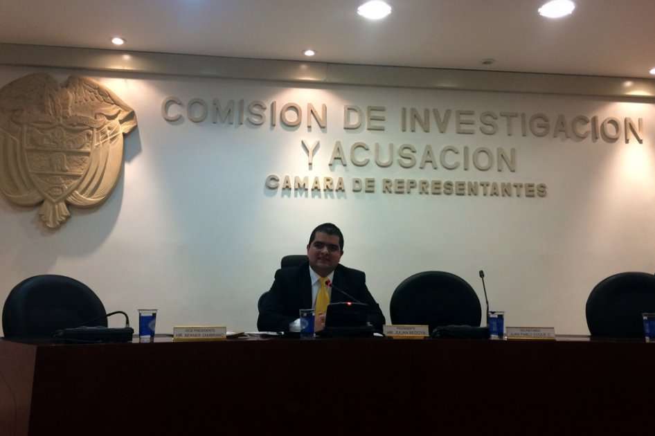 Julián Bedoya, presidente de la comisión de Acusaciones.