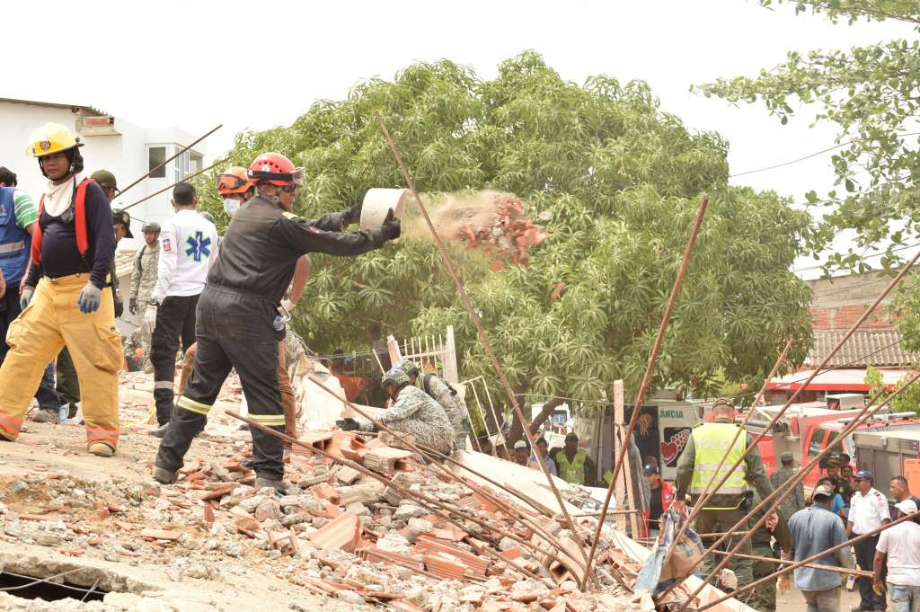 El año pasado, un edificio construido por los Quiroz se desplomó en el barrio Blas de Lezo. / Pedro Mendoza - El Espectador